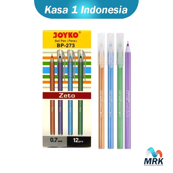 

4 PCS Pulpen HItam Joyko Zeto BP-273