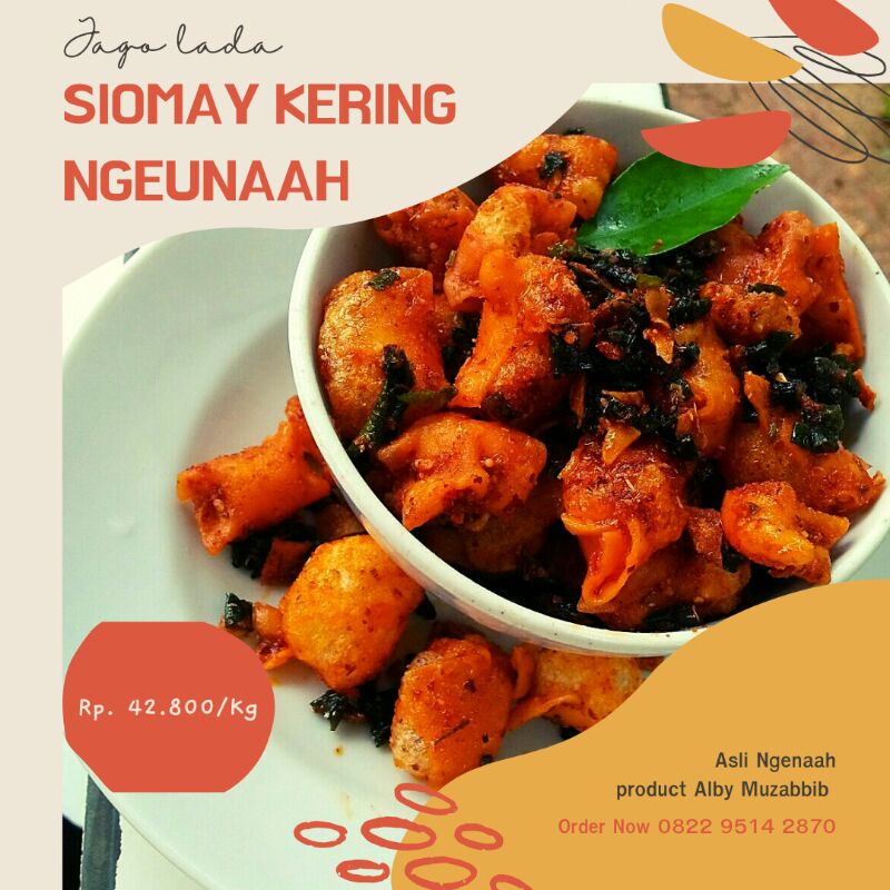 

siomay mini kering pedas/ cemilan seblak kering jajanan pedas kemasan Box dan standing pouch