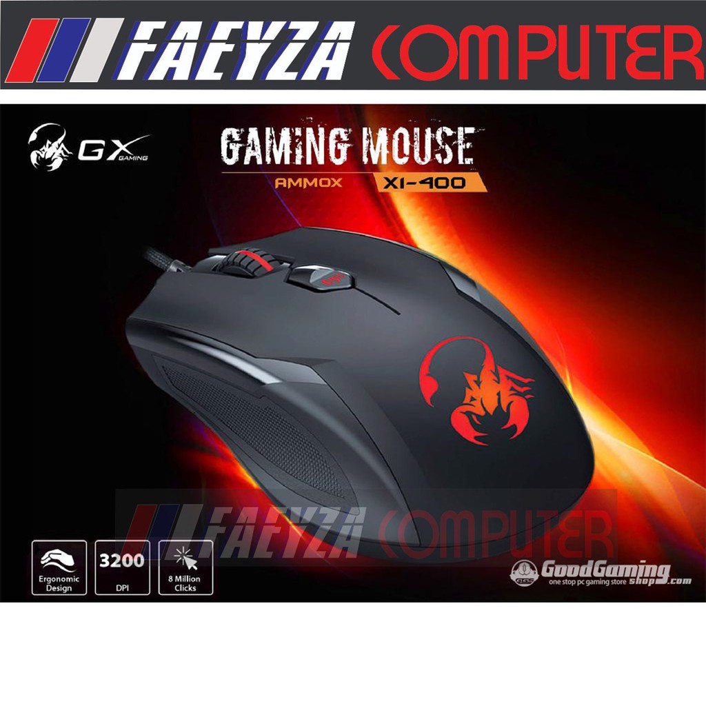Genius Mouse Ammox X1-400 [Hitam]
