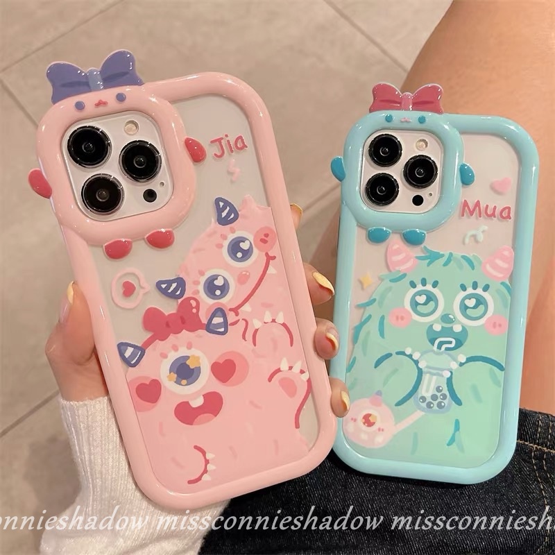 Soft Case Motif Monster Kecil Untuk IPhone 13 12 11 14 Pro MAX 7 8 6 6S Plus 11 XR 14 Plus X XS MAX SE 2020