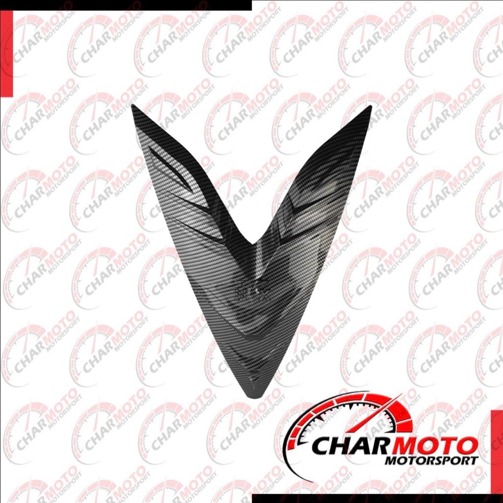 Cover Tutup Dada Depan  Aerox 155 Carbon Karbon Nemo Original - Charmoto