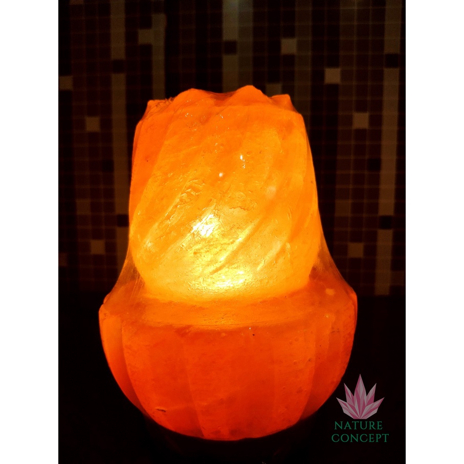 Himalayan Salt Lamp Lampu Kristal Garam Himalaya Unique Shape TERLENGKAP