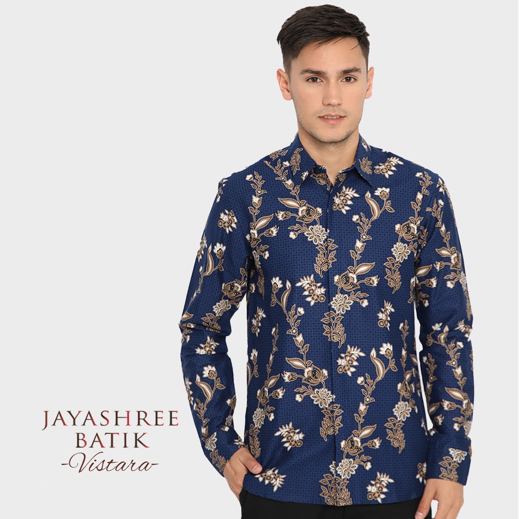 Jual Jayashree Batik Slimfit Vistara Kemeja Batik Pria Lengan Panjang ...