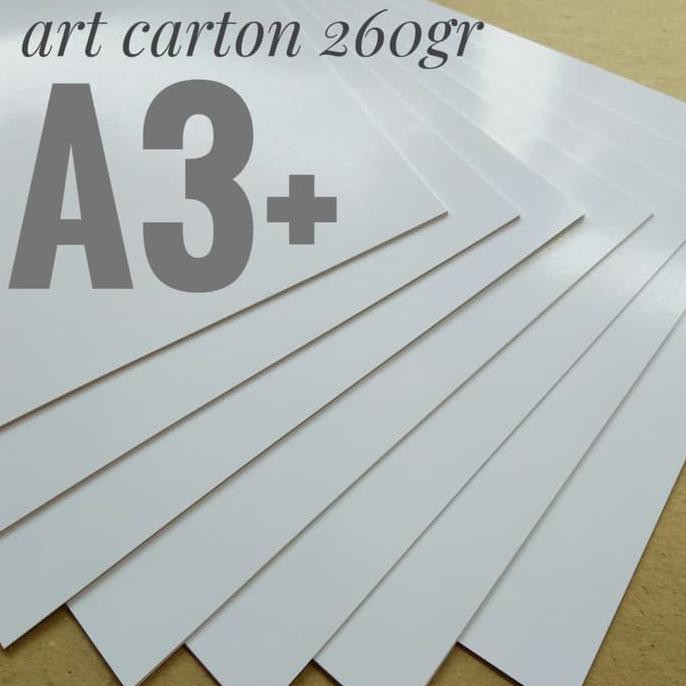 

Kertas Art Carton 260 Gsm Uk A3+. 32 cm X 48.3 cm