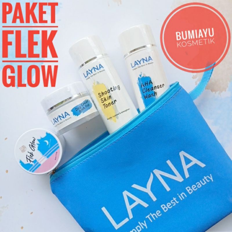 Layna Skincare Paket Flek Hitam - Flek Glow