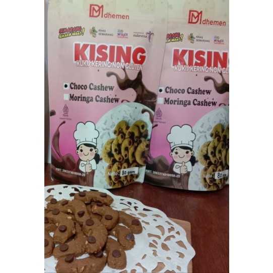 

Cookies Dhemen Kising Kukis Kering Non Gluten varian Choco Cashew Semarang