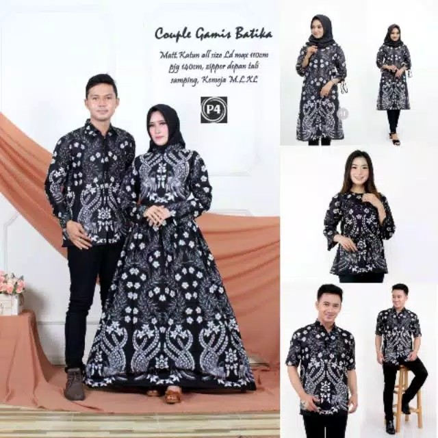Maura Couple - Sania Ruffle Batik Couple Ori Ndoro Jowi Garansi Termurah Shopee - Batik Modern Solo