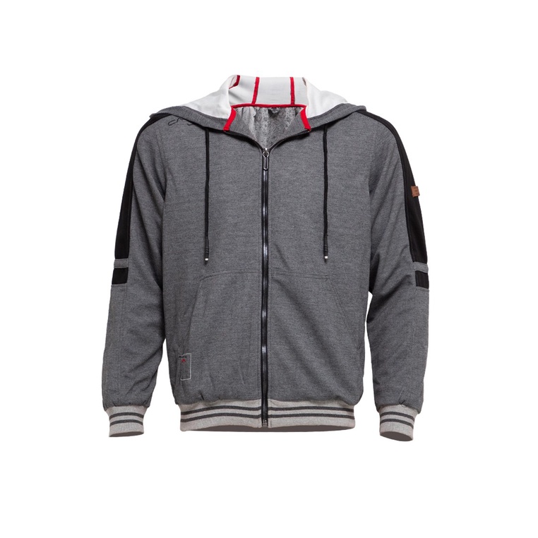 JAKET HOODIE CASUAL PRIA CARDINAL ORIGINAL TERBARU ABU-ABU CA08