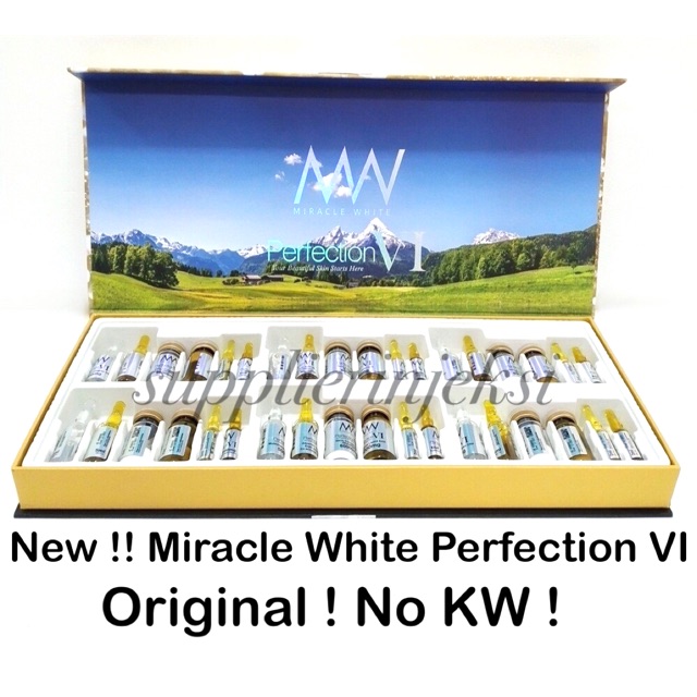 BOX Perfection VI Miracle White Gold Infus Whitening suntik putih pemutih injeksi original