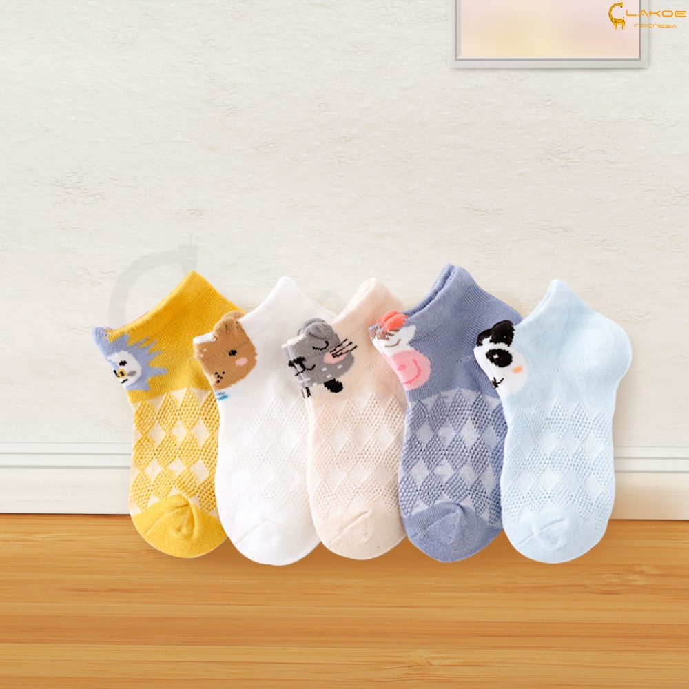 LAKOE Kaos kaki anak bayi motif hewan kaus kaki bayi 0-3 Tahun