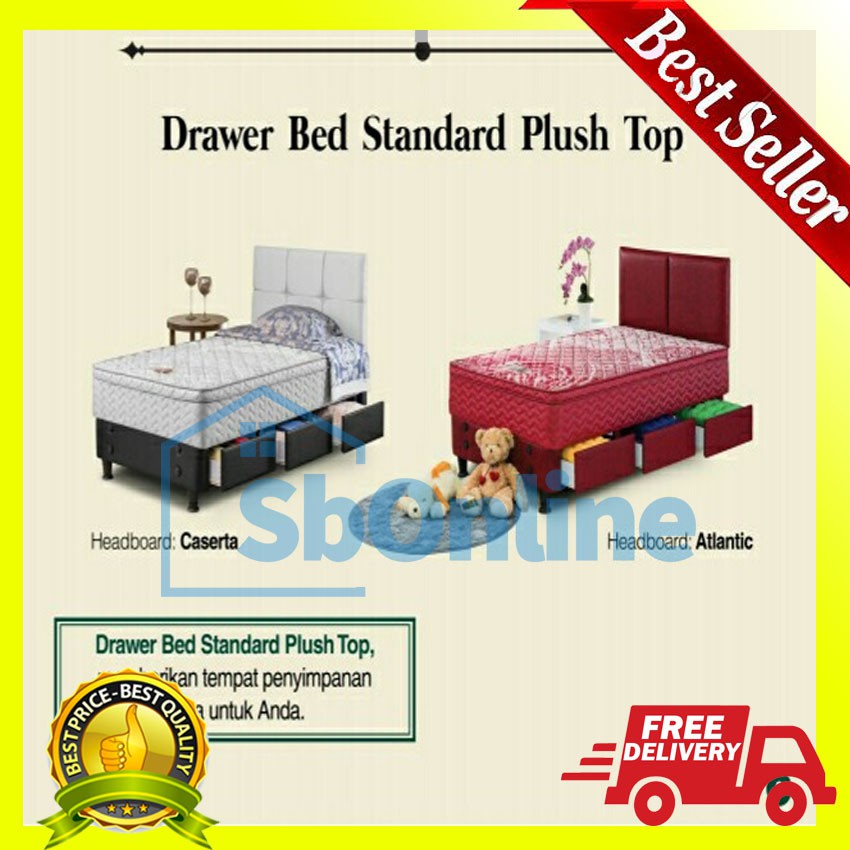 Guhdo Drawer Bed Standart Plush Top Hb Atlantik