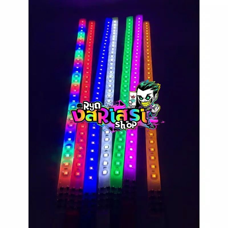 lampu LED strip fleksibel 30cm running 32led motor mobil 12v