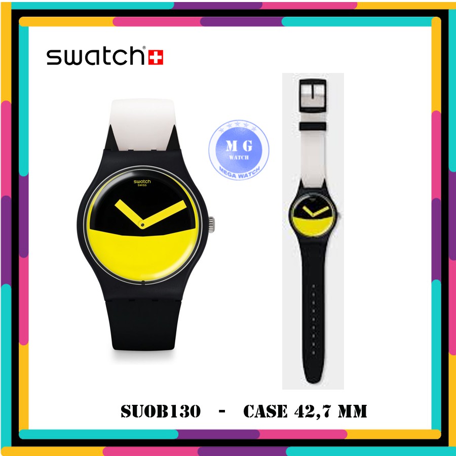 Jam Tangan Pria Wanita SWATCH ORIGINAL SUOB130 Flaggermus MURAH