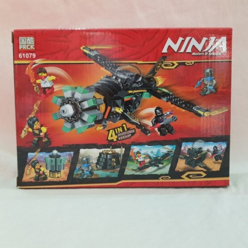Lego Block Ninjago Pesawat Baling Thunder 4 in 1