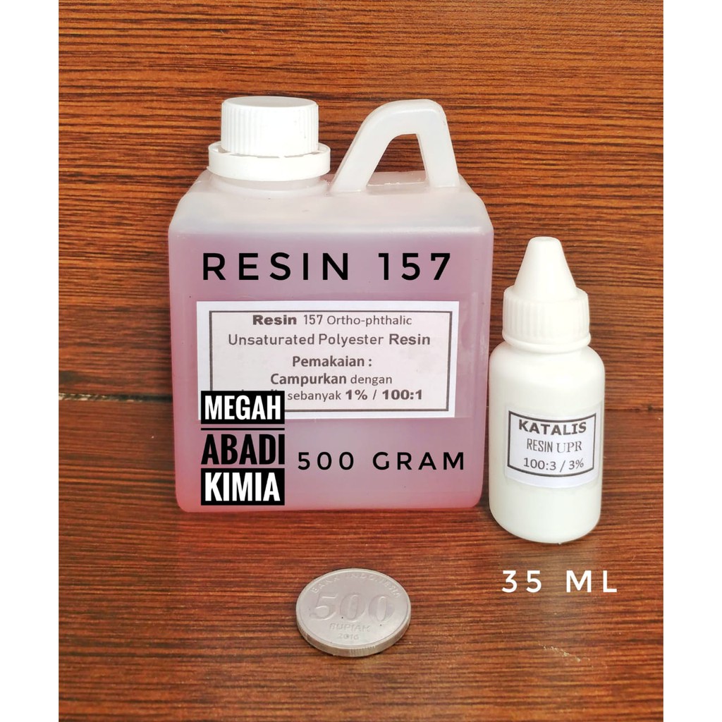 Resin Butek Resin 157 500 Gram dan katalis 35 ML