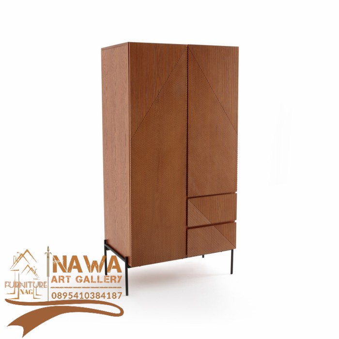 LODGE | Lemari Pakaian Aestentic Industrial 2 Pintu Swing - Wardrobe