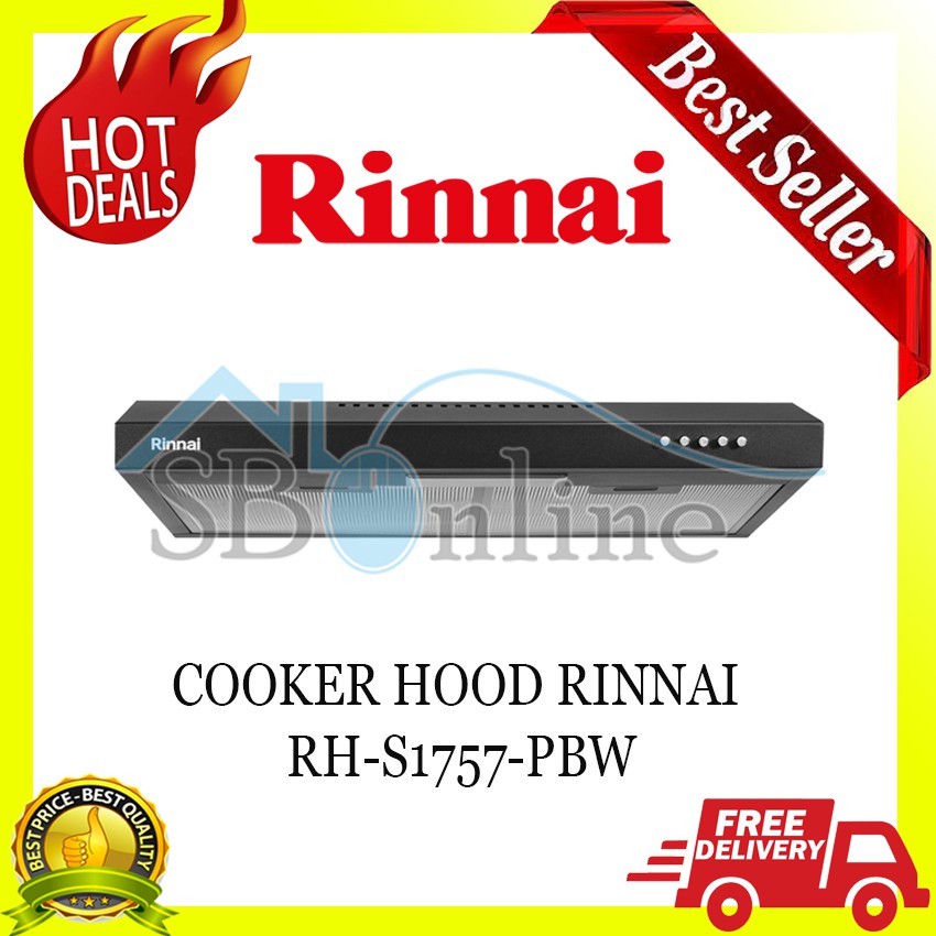 RINNAI Cooker Hood Slim Series 70cm RH S1757 PBW