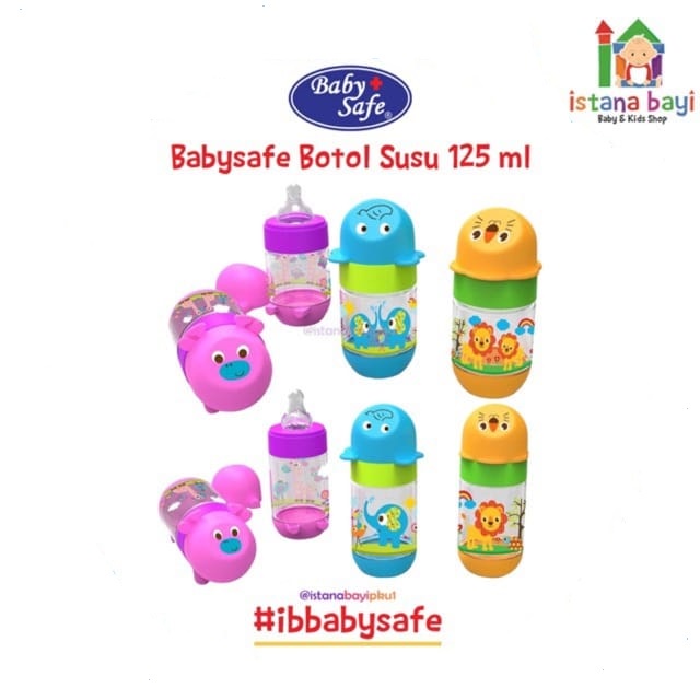 Baby Safe Botol Susu 125 ml - Botol Susu Bayi AP001/AP003