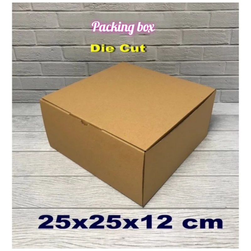 

kardus uk,25x25x12 cm box/karton die cut untuk packing dll
