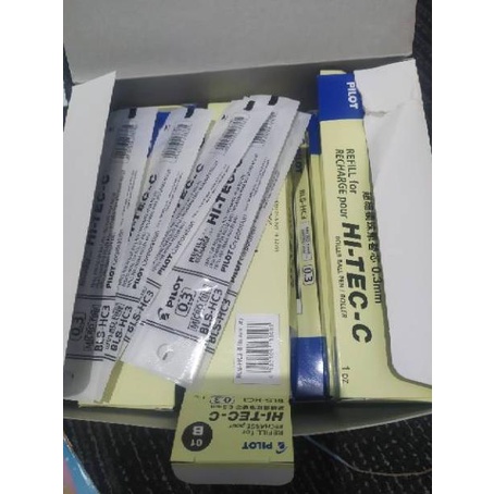 

㊓ Lusinan Refill / isi ulang pen makna hitec pilot 0.3 hitam biru hitech PL21