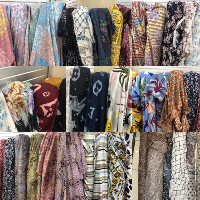 Kain Rayon Motif Harga Per 0 5m Shopee Indonesia