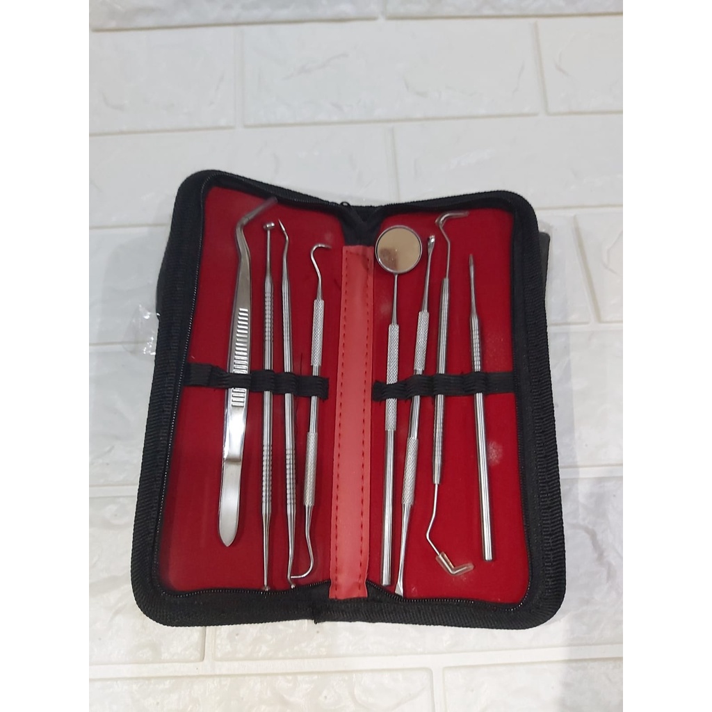 Perawatan gigi Dental kit set 8pcs Alat dokter gigi Dental instrument