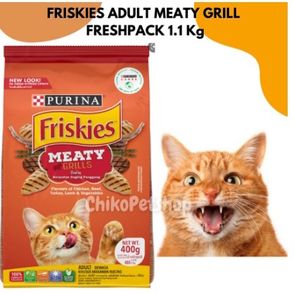 FRISKIES ADULT Makanan Kucing Dewasa Friskis Kemasan Freshpack 1.1 Kg