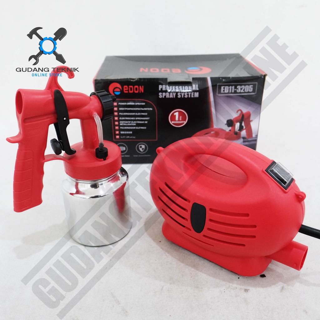 Spraygun Elektrik Edon ED11-3204 / Spray Gun Elektrik Edon ED11-3205 - Alat Semprot Cat Elektrik  Edon