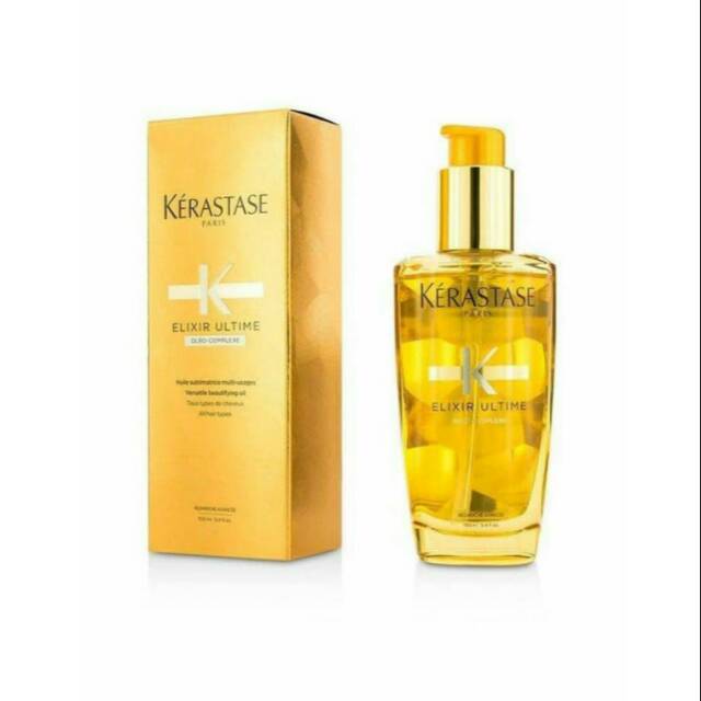 Exclusive Kerastase Elixir Ultime Oil Gold Untuk Rambut Yg Mengembang 100ml Shopee Indonesia