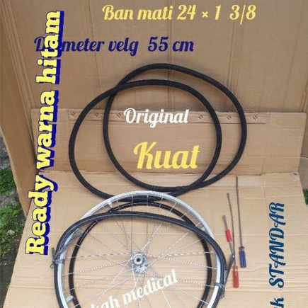 Ban mati kursi roda 24 ABU ABU original karet murni