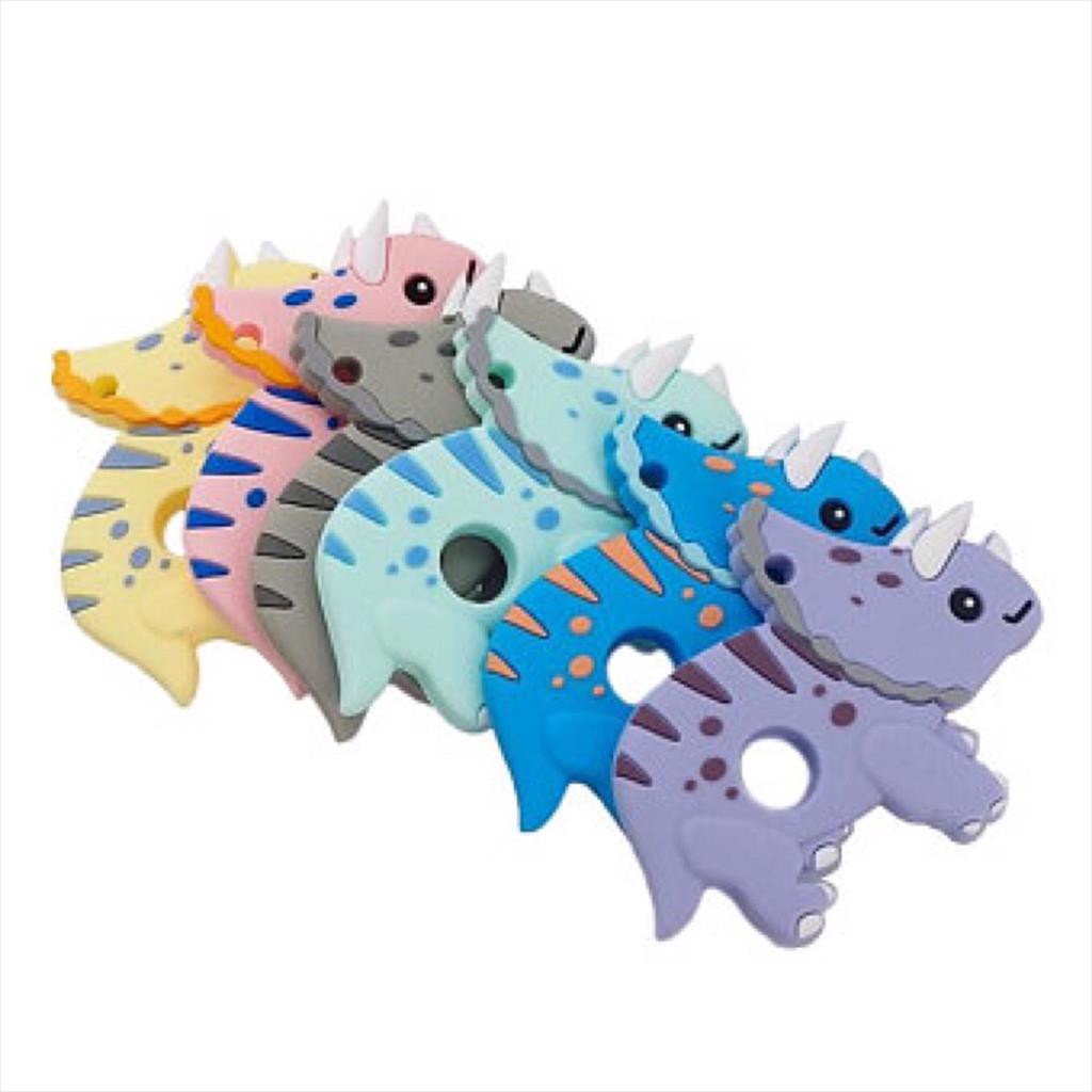 T24 - Teether Dino Triceratops / Alpaca, Gigitan Bayi Karakter Lucu