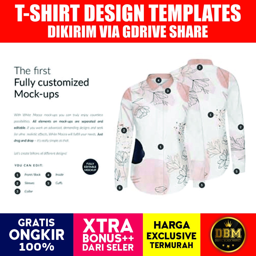 Woman Dress Shirt 4X Mockups - Adobe Photoshop