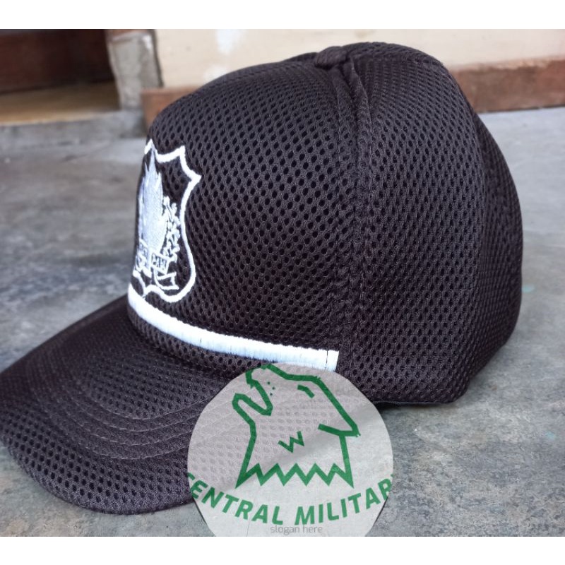 Topi Satpam Coklat Jaring Terbaru - Topi Security