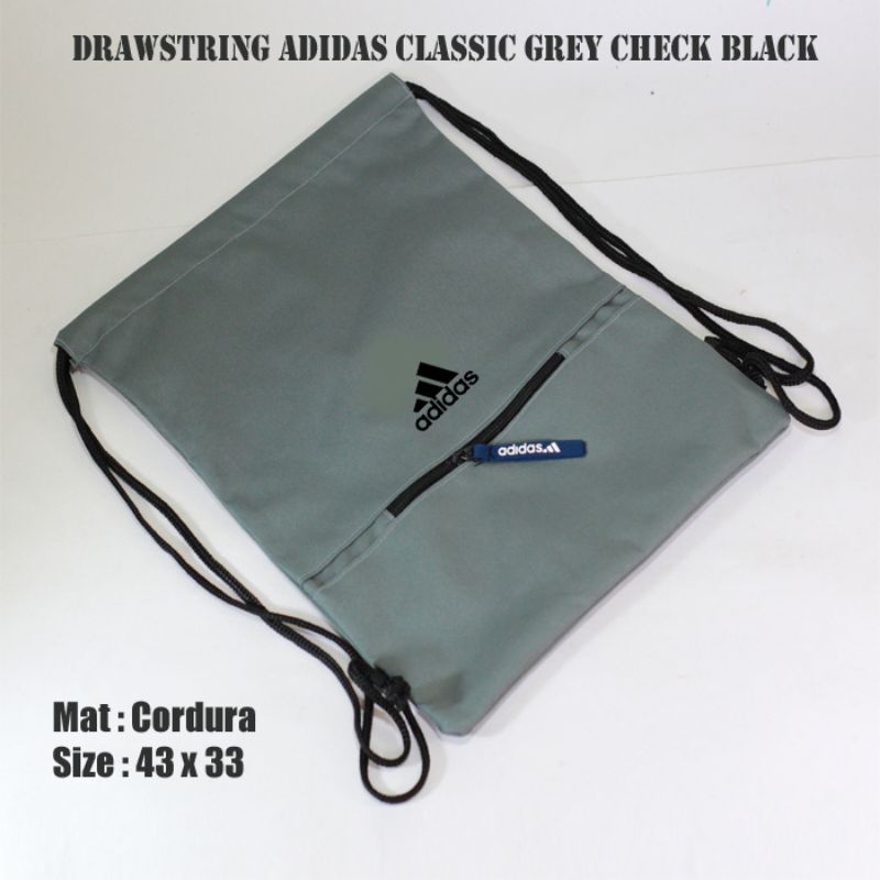 TAS SERUT ADIDAS DRAWSTRING PRIA WANITA OLAHRAGA SEPAK BOLA tas karung sackbag pria wanita murah