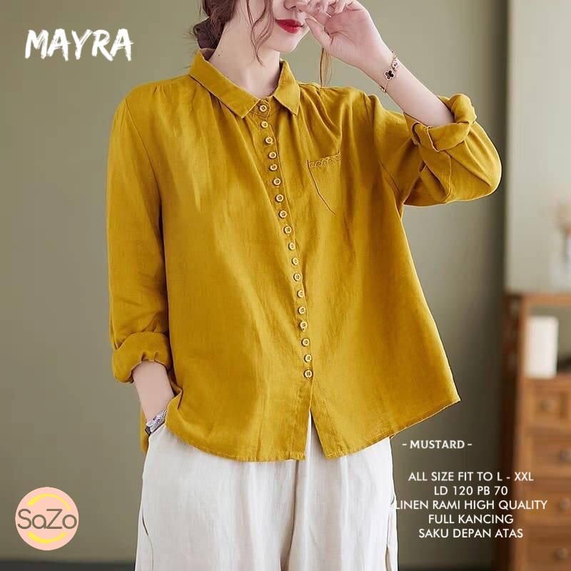 MAYRA BLOUSE BAJU WANITA TERBARU BY ZASO