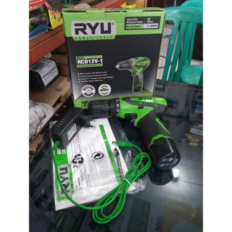 Mesin Bor Cordless RCD 12v_1 RYU TEKIRO