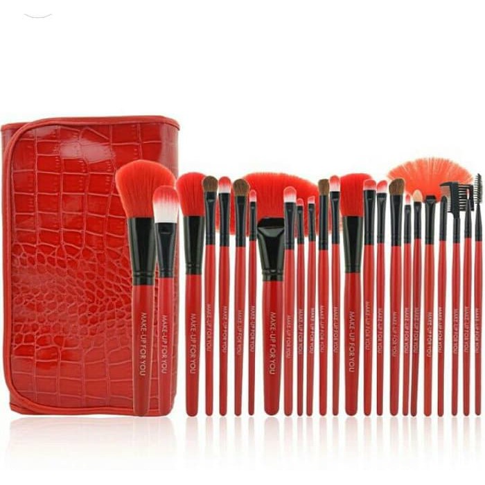 KUAS MAKE UP Dompet MERAH  Make UP For You Brush make up