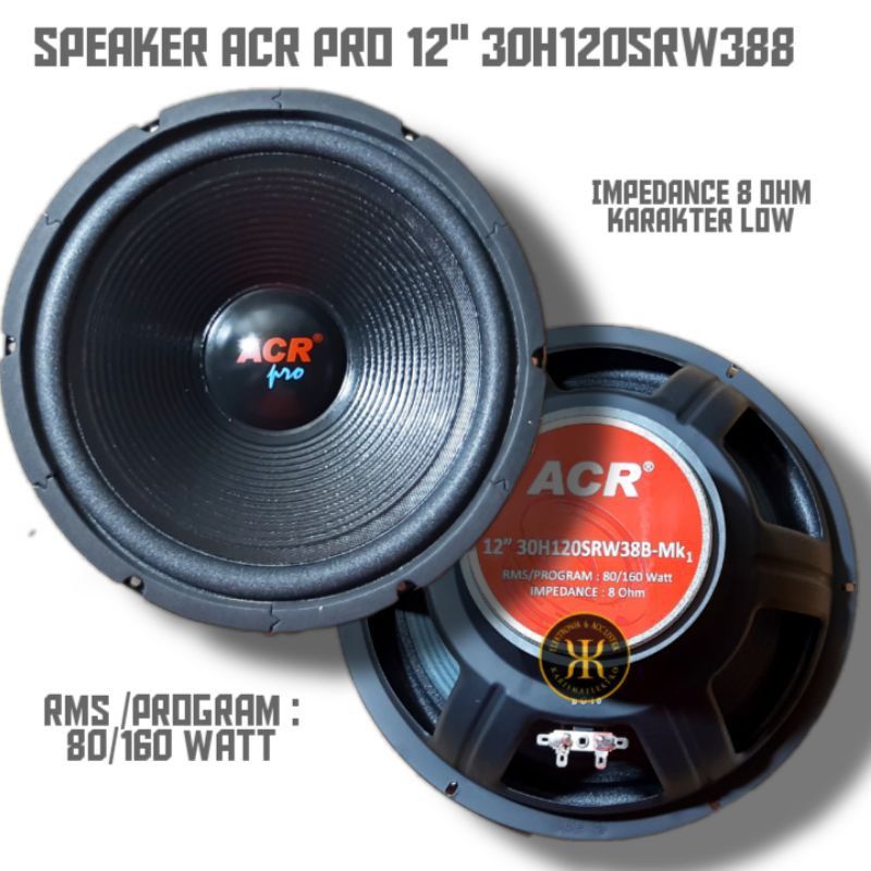 Speaker 12 Inch Wofer Acr Pro 30H120SRW38B