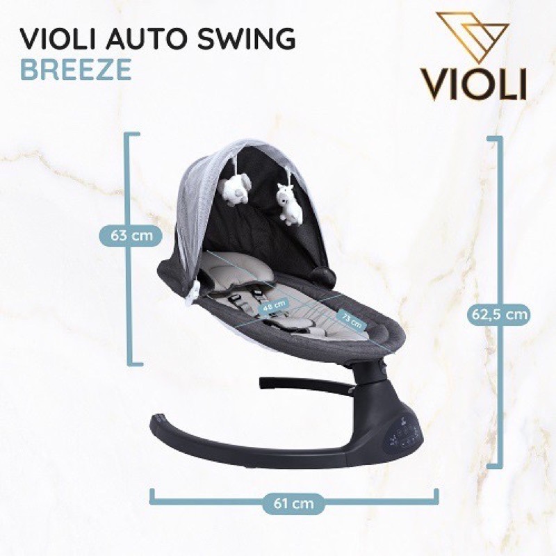 Violi Auto Swing Dream MIDNIGHT/Violi Auto Swing Dream BREEZE /Baby swing/Swing Electric