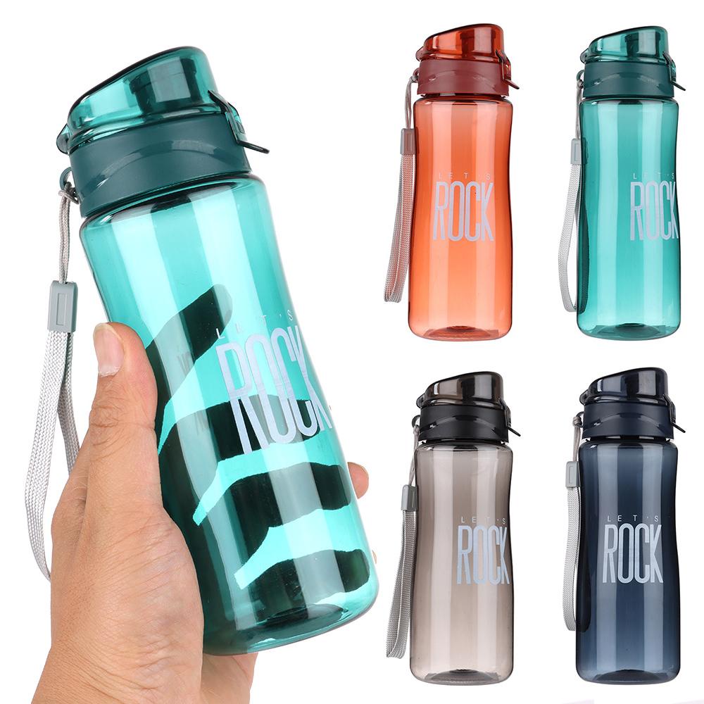 Solighter 550ML Botol Air Minum Olahraga Pria Wanita Portable Gelas Jus Plastik
