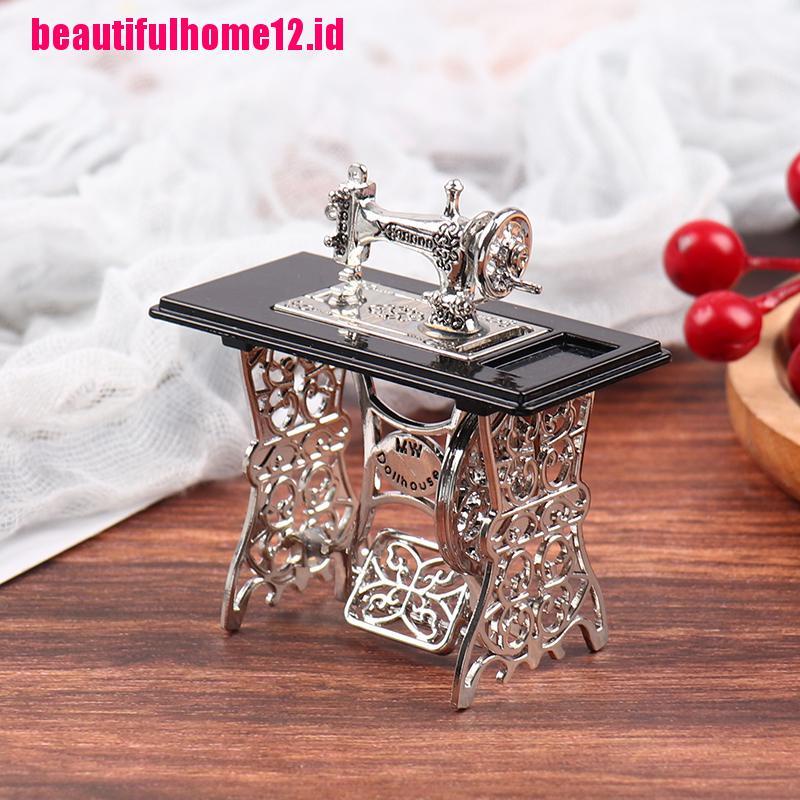 【beautifulhome12.id】Dollhouse Miniature Sewing Machine Furniture Toys Gifts Doll House Decor