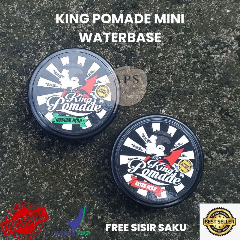 king pomade waterbase 55 gram / free sisir