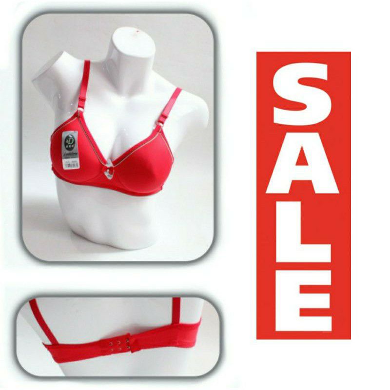 BH 2 Kait Tanpa Kawat wanita Busa Tipis Bra Kutang Busa Import Remaja Dewasa