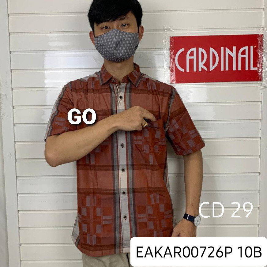 BB CARDINAL KEMEJA CASUAL JUMBO,BIG SIZE Hem Pria Baju Cowok Pakaian Pria Lengan Pendek KEREN!!