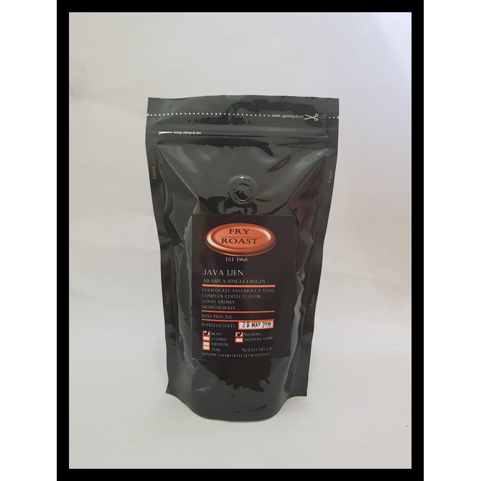 

Kopi Arabika Java Ijen 250 Gram (Biji/Bubuk) - Biji Limited Edition