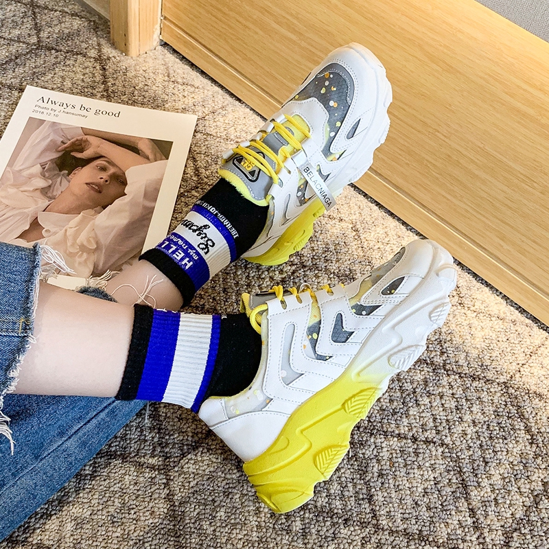 SS99 Sepatu Wanita Sports Korea Joging Original Sneakers Kasual Tali