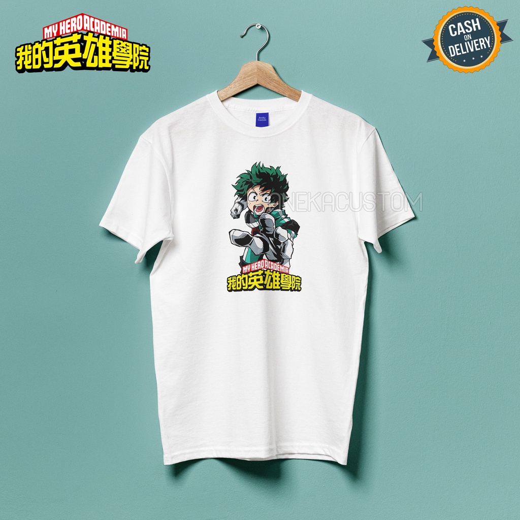 Kaos Anime My Hero Academia Izuku Midoriya / Kaos Distro Anime Boku No Hero