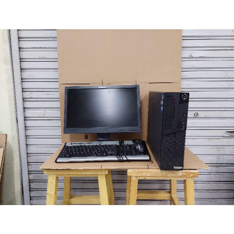 OBRAL SIAP PAKAI PC CORE I5 2400 RAM 8 GB SSD 128 GB MONITOR 19 INCHI WIDE KEYBOARD MOUSE WINDOWS 10