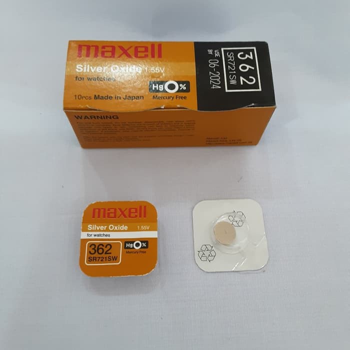 batere maxell kotak 721 jam tangan baterai 362 kotak