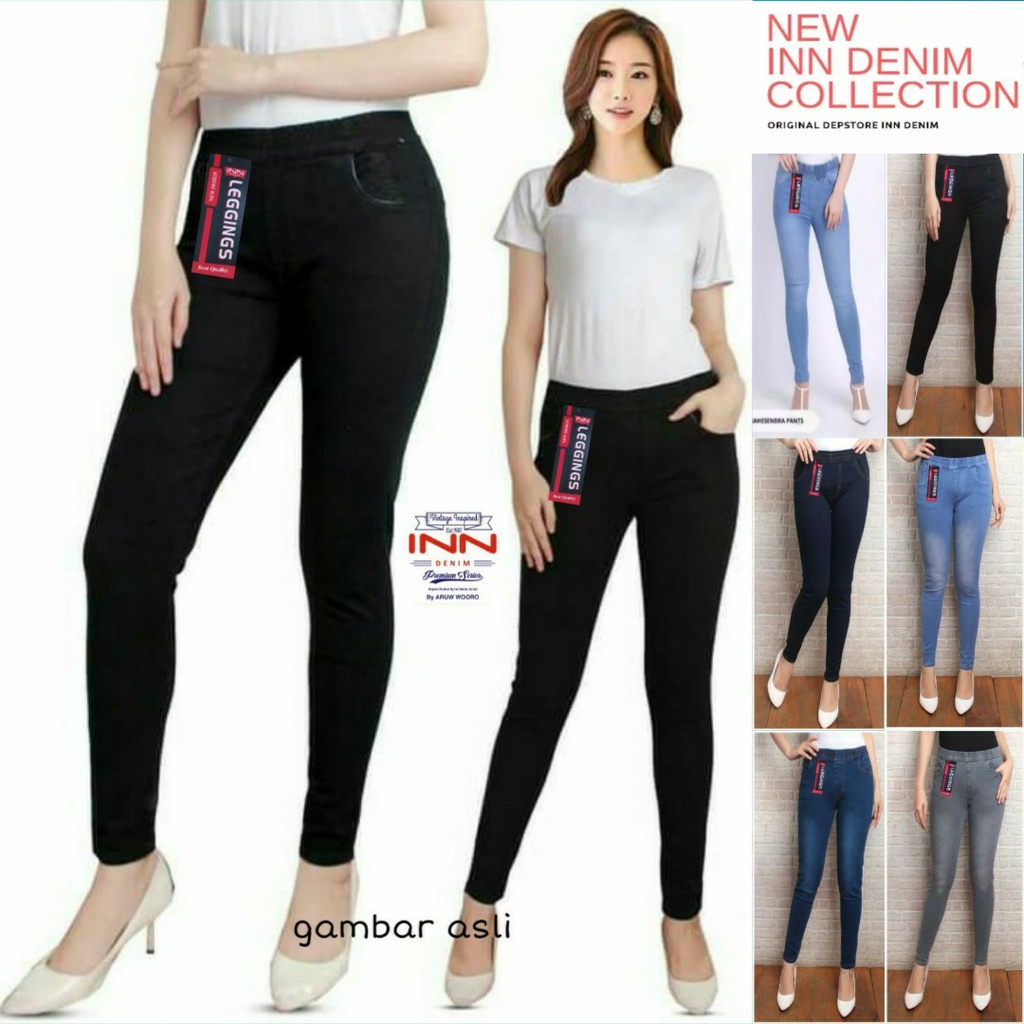 Promo Murah Jegging Jeans Pinggang Karet Bigsale Ukuran Jumbo Celana Murah Berkualitas 27 sampai 38